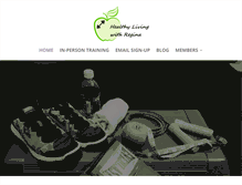Tablet Screenshot of healthylivingwithregina.com
